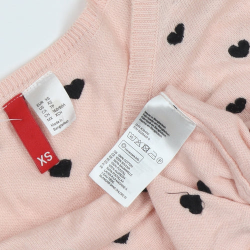 H&M Women's Pink XS Pullover Jumper