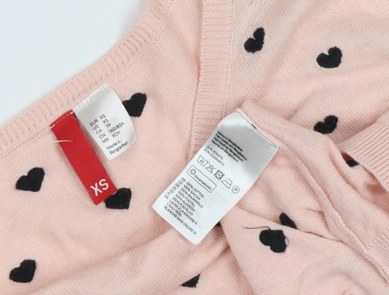 H&M Women's Pink XS Pullover Jumper