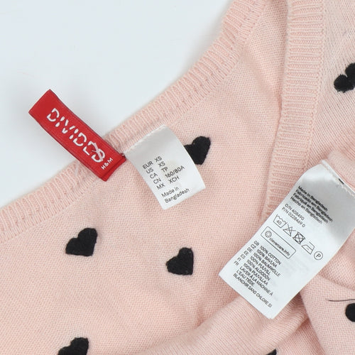H&M Women's Pink XS Pullover Jumper