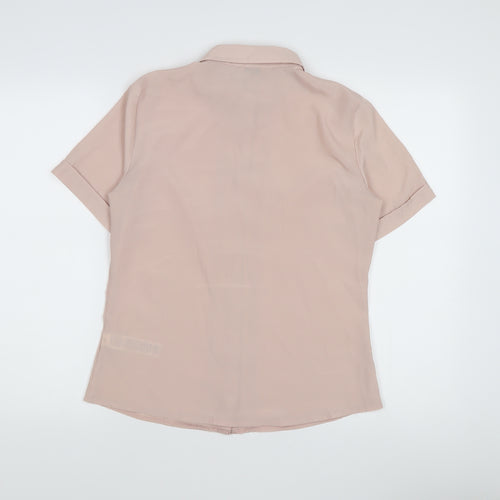 Marks and Spencer Women's Pink Button-Up Shirt