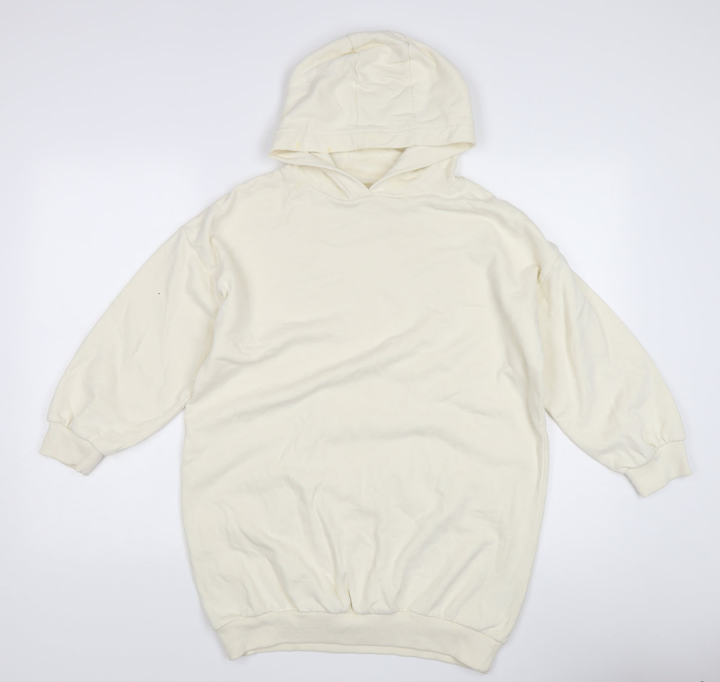 Next Girls Ivory Hoodie, Size 10 Years, Cotton Blend