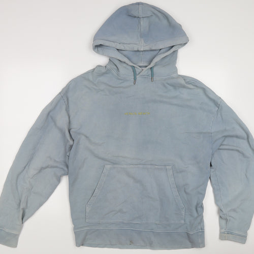 Topman Men's Blue Pullover Hoodie - Size M