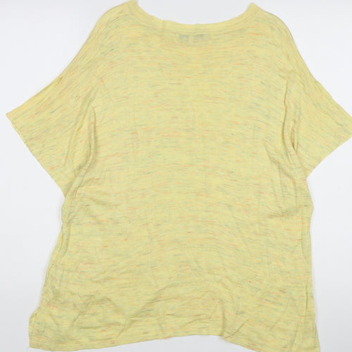 Next Women's Yellow Boat Neck Jumper Size L