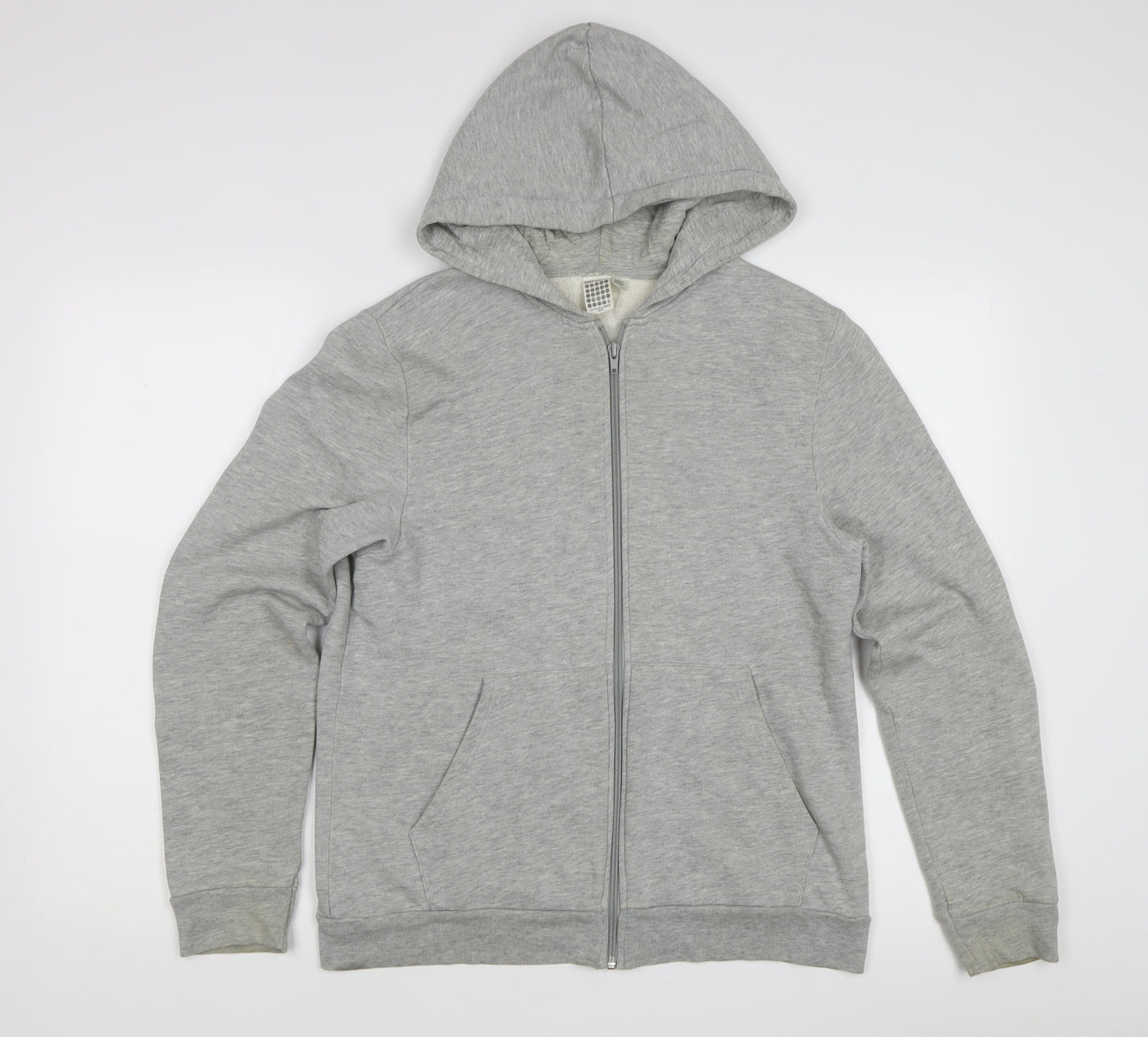 Topman Men’s Grey Full Zip Hoodie, Size S