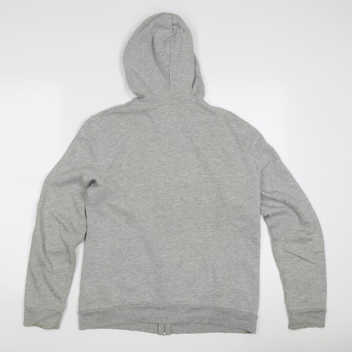 Topman Men’s Grey Full Zip Hoodie, Size S