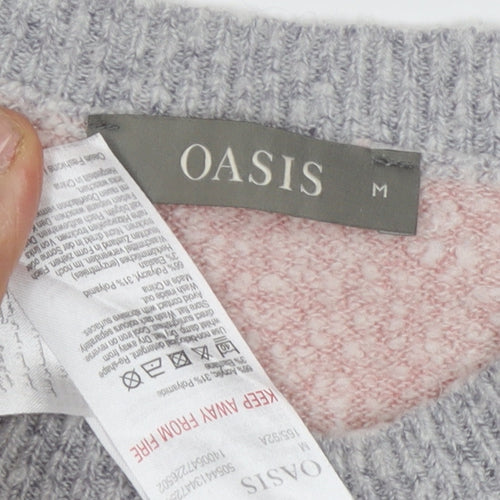 Oasis Women's Multicoloured Medium Pullover Knit Jumper