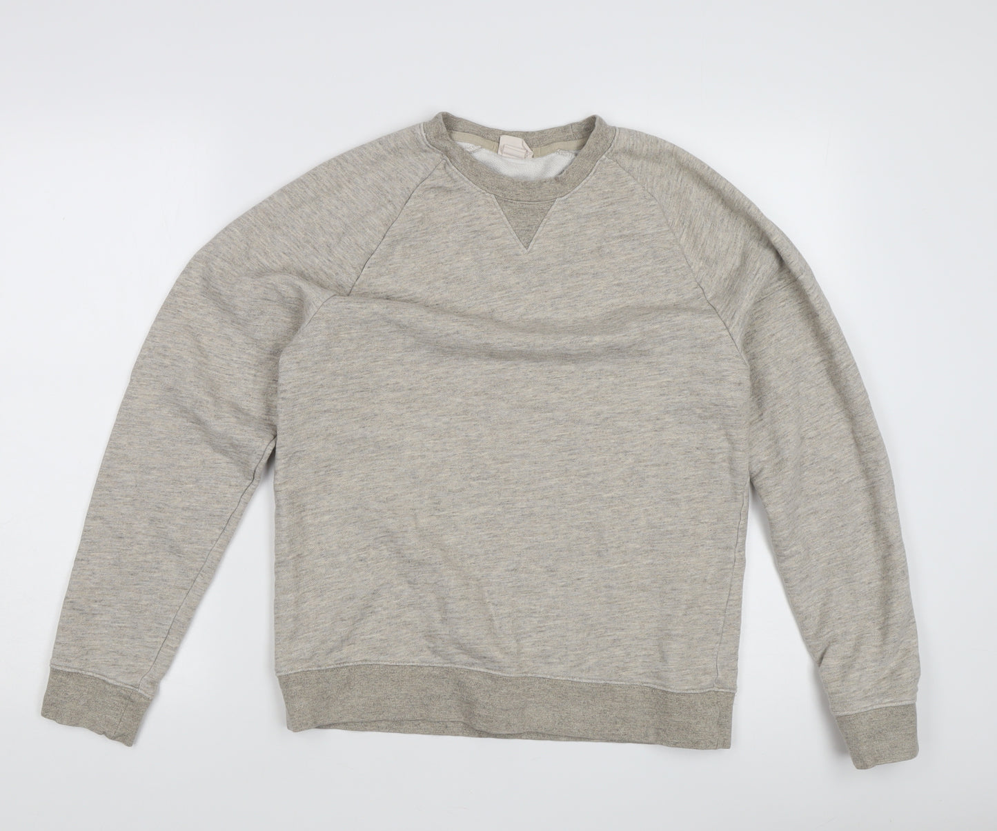 H&M Men's Grey Pullover Sweatshirt M