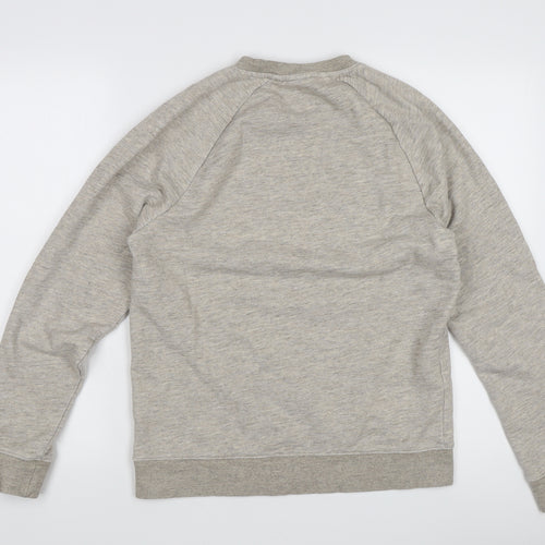 H&M Men's Grey Pullover Sweatshirt M