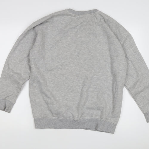 New Look Women's Grey Pullover Sweatshirt M