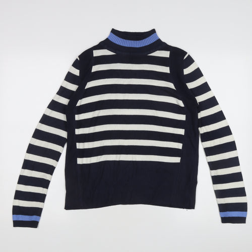 Marks & Spencer Women's Blue Striped Pullover Jumper Size 10
