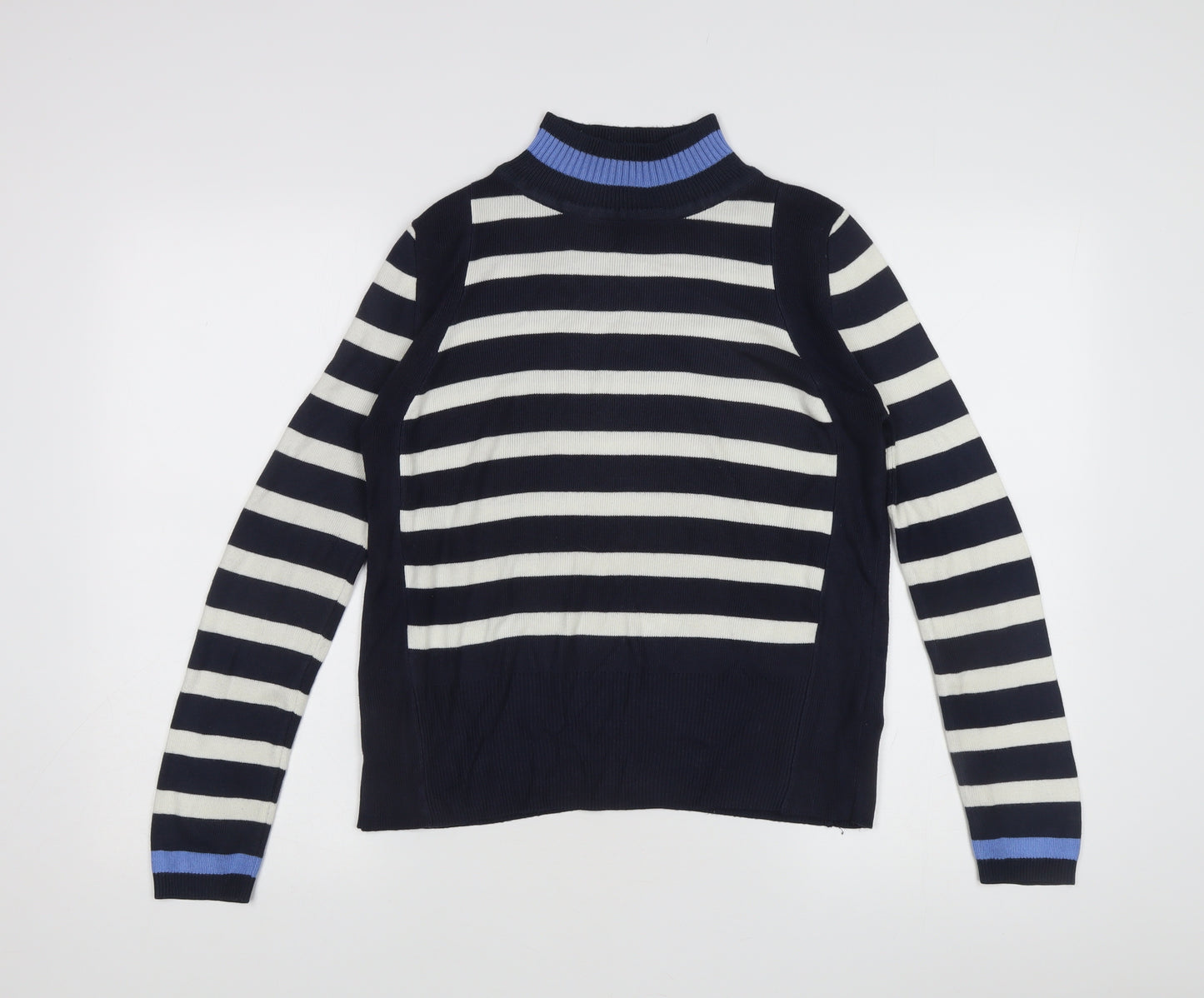 Marks & Spencer Women's Blue Striped Pullover Jumper Size 10