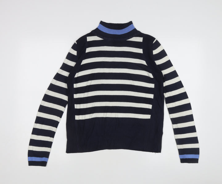 Marks & Spencer Women's Blue Striped Pullover Jumper Size 10