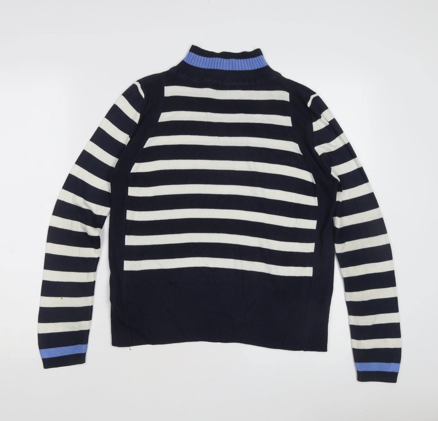 Marks & Spencer Women's Blue Striped Pullover Jumper Size 10