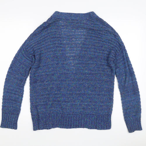 Coldwater Creek Women's Blue Open Front Cardigan Size S