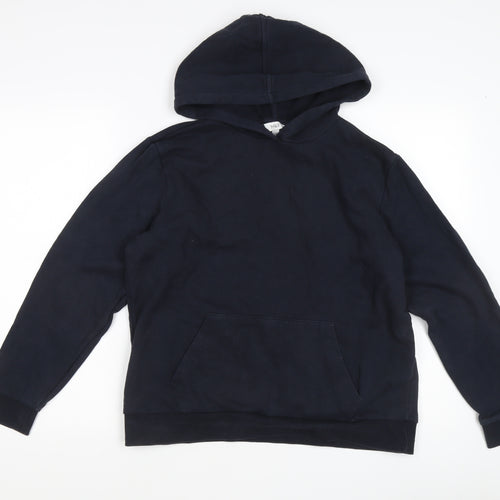 Marks and Spencer Men's Black Medium Pullover Hoodie