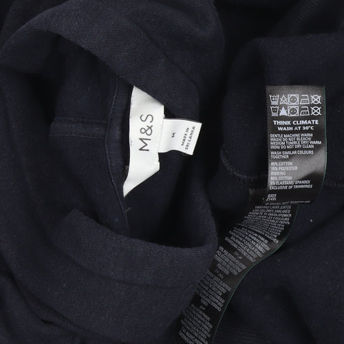 Marks and Spencer Men's Black Medium Pullover Hoodie