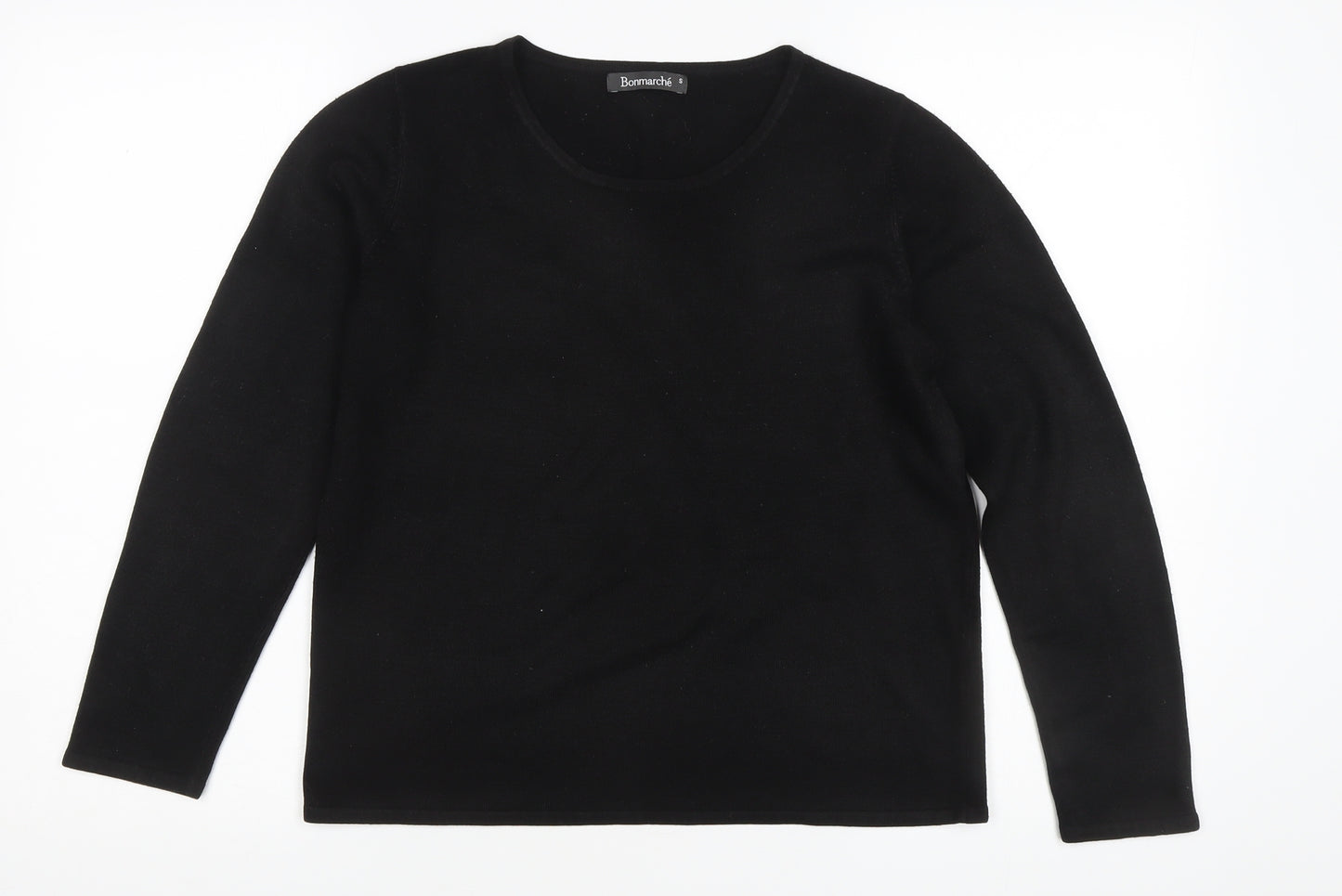 Bonmarché Women's Black Acrylic Pullover Jumper S