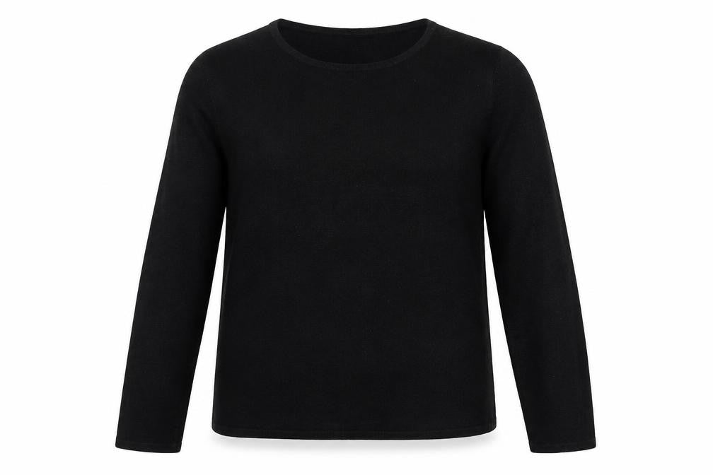 Front view of Bonmarché Women's Black Acrylic jumper S