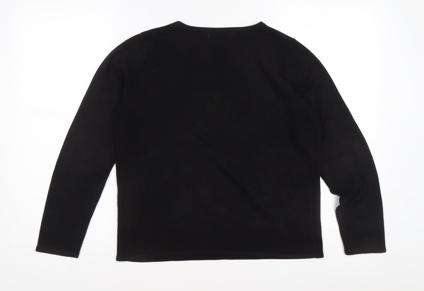 Bonmarché Women's Black Acrylic Pullover Jumper S
