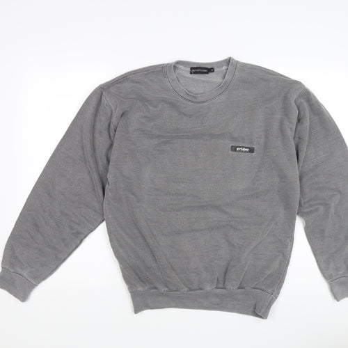 PrettyLittleThing Women’s Grey Knit Pullover Sweatshirt Size S