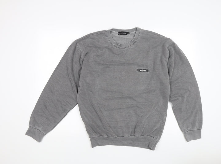 PrettyLittleThing Women’s Grey Knit Pullover Sweatshirt Size S