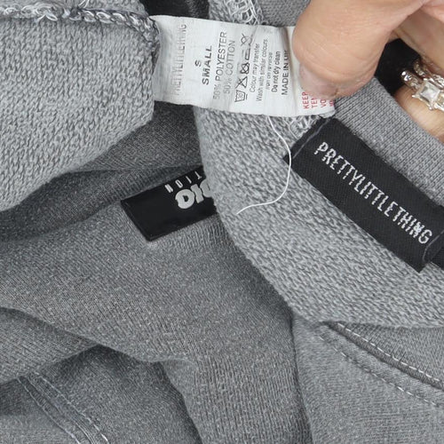 PrettyLittleThing Women’s Grey Knit Pullover Sweatshirt Size S