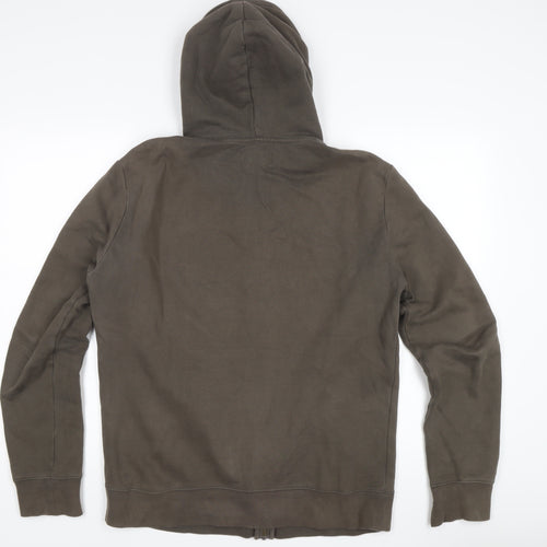 Marks and Spencer Men's Brown Full Zip Hoodie M