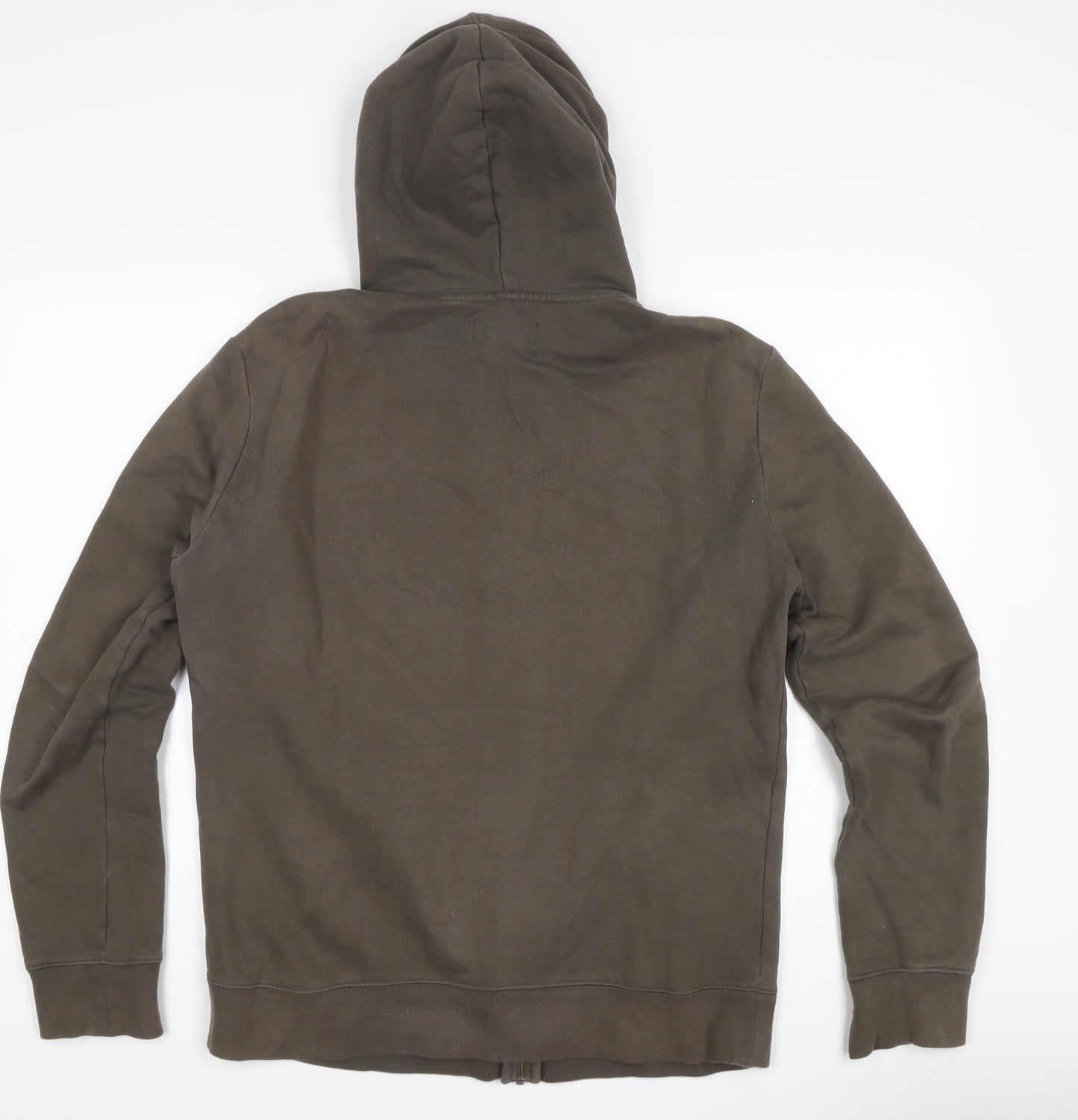 Marks and Spencer Men's Brown Full Zip Hoodie M