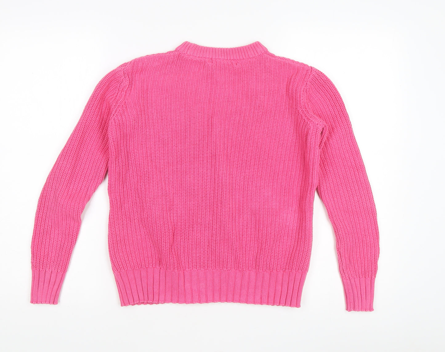 Marks and Spencer Women's Pink XS Cable-Knit Jumper