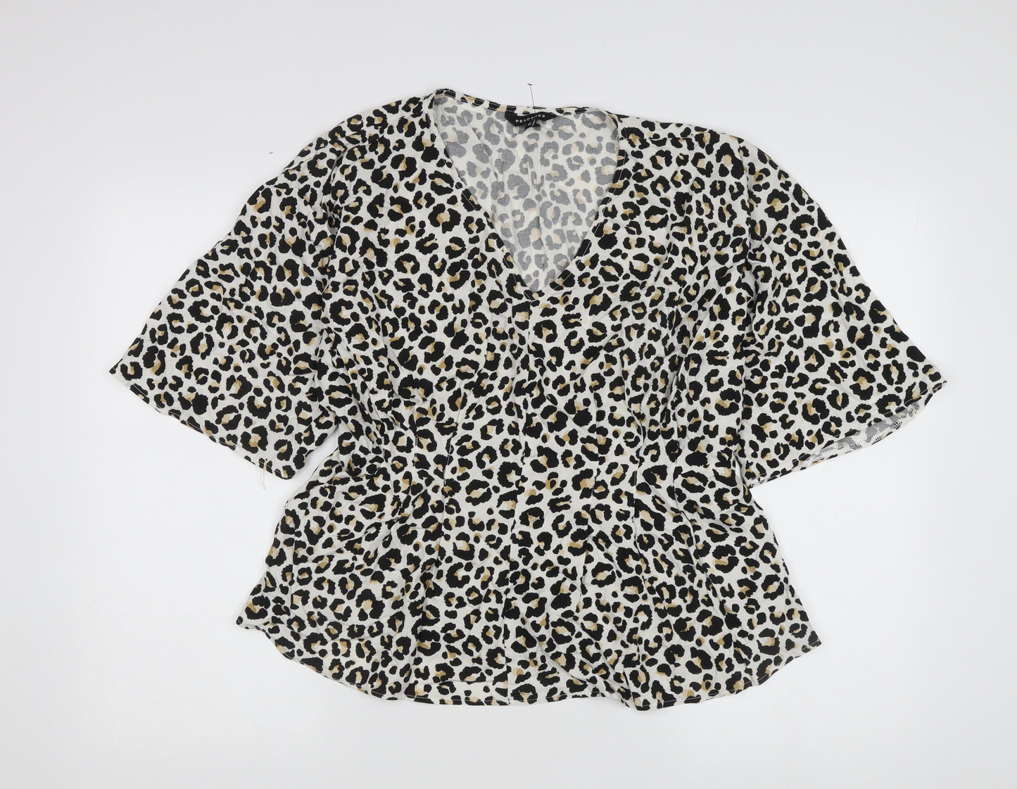 Peacocks Women’s Multicoloured Animal Print Blouse, Size 10