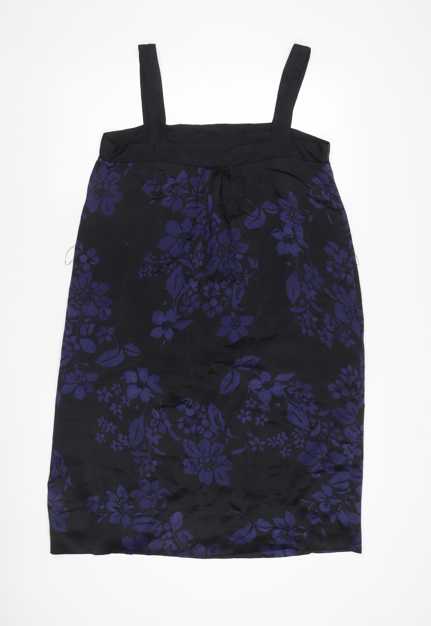 Jigsaw Women's Black Silk Floral Pencil Dress