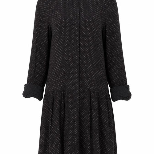 Fat Face Women's Black Shirt Dress, Size 6, Polka Dot
