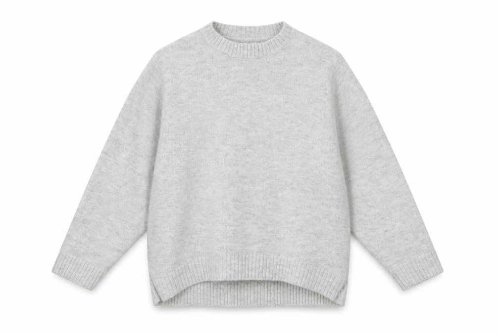 Front view of Mango Basics Women's Grey jumper, size 12