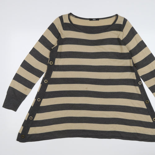 Marks and Spencer Women Beige 10 Tunic Jumper