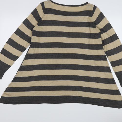 Marks and Spencer Women Beige 10 Tunic Jumper