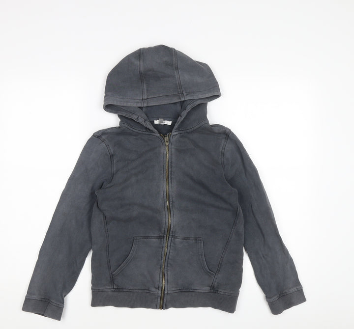 John Lewis Grey Full Zip Hoodie Unisex Age 9
