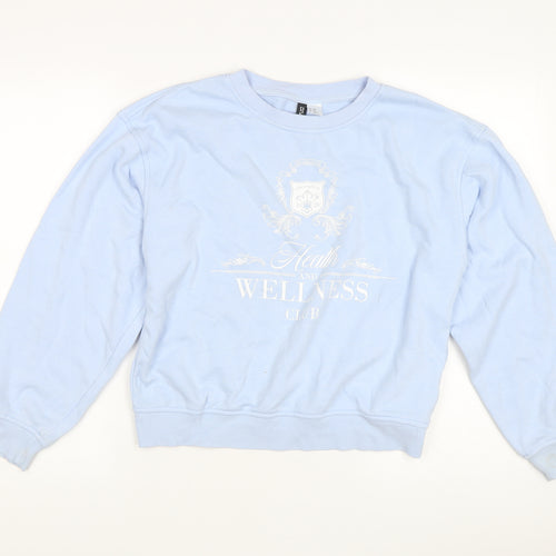 H&M Women's Blue Sweatshirt, 2XS, Casual Pullover
