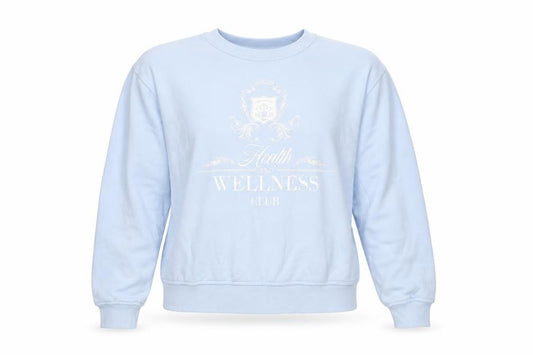 Front view of H&M Women's Blue Sweatshirt, 2XS, Casual Pullover