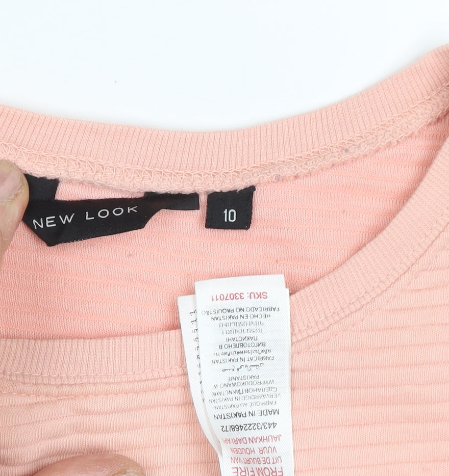 New Look Women's Pink Pullover Sweatshirt Size 10