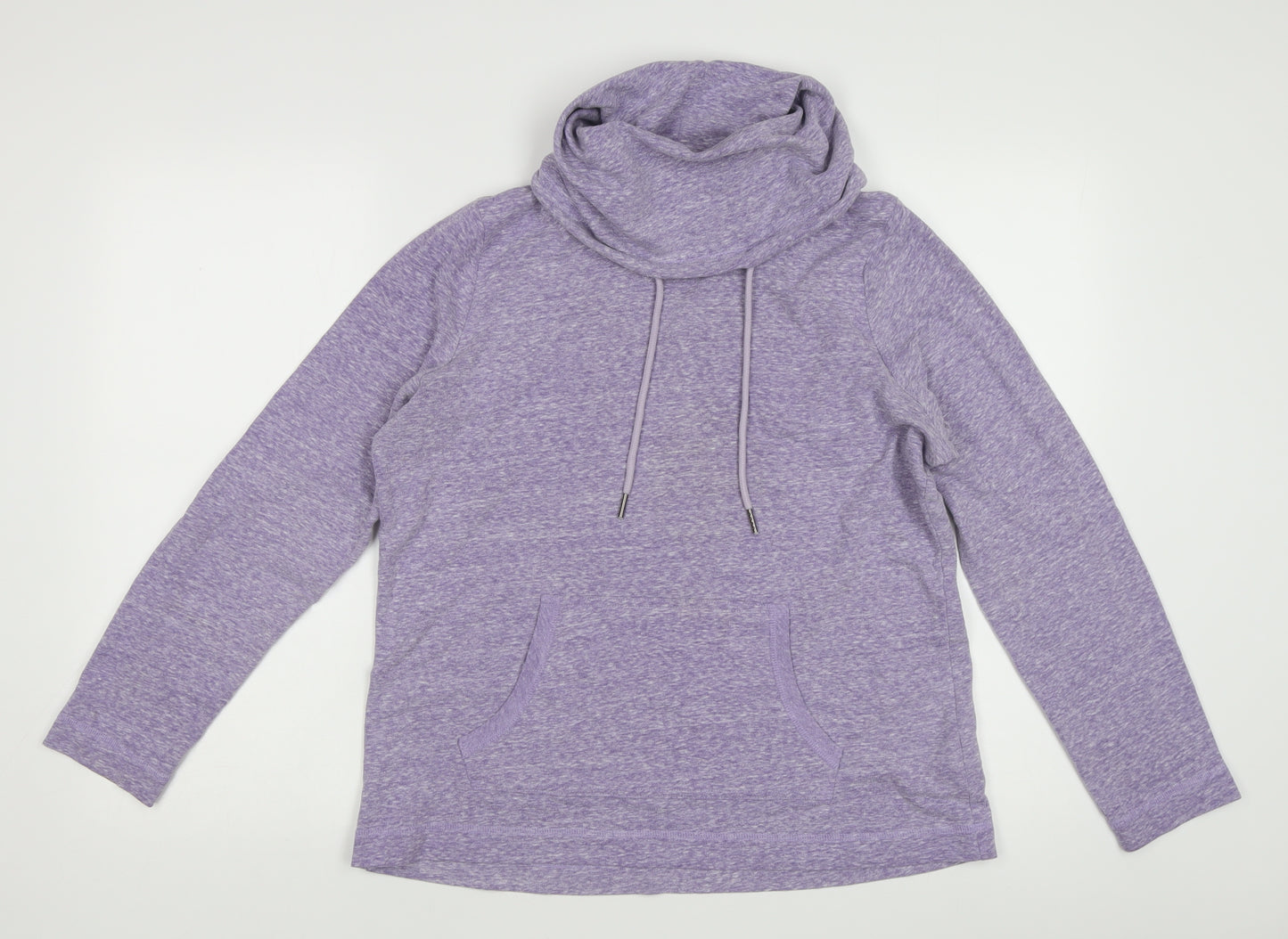 Marks and Spencer Women's Purple Pullover Hoodie L