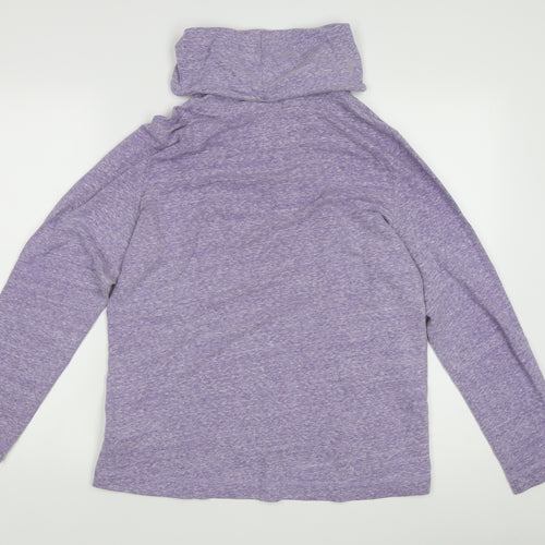 Marks and Spencer Women's Purple Pullover Hoodie L