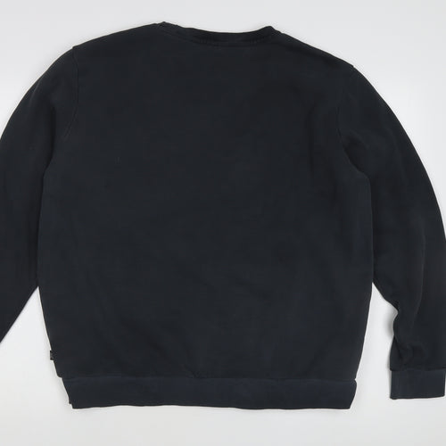 Puma Men's Black Pullover Sweatshirt, M, Graphic Print