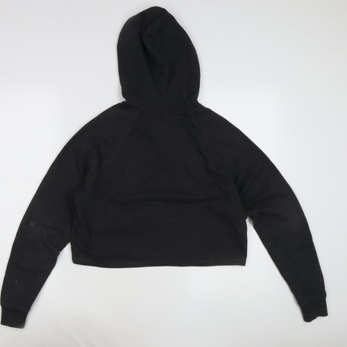 H&M Women's Black Hoodie Pullover, Size S, Casual Wear