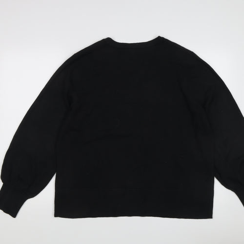 Very Women's Black V-Neck Pullover Jumper Size 20