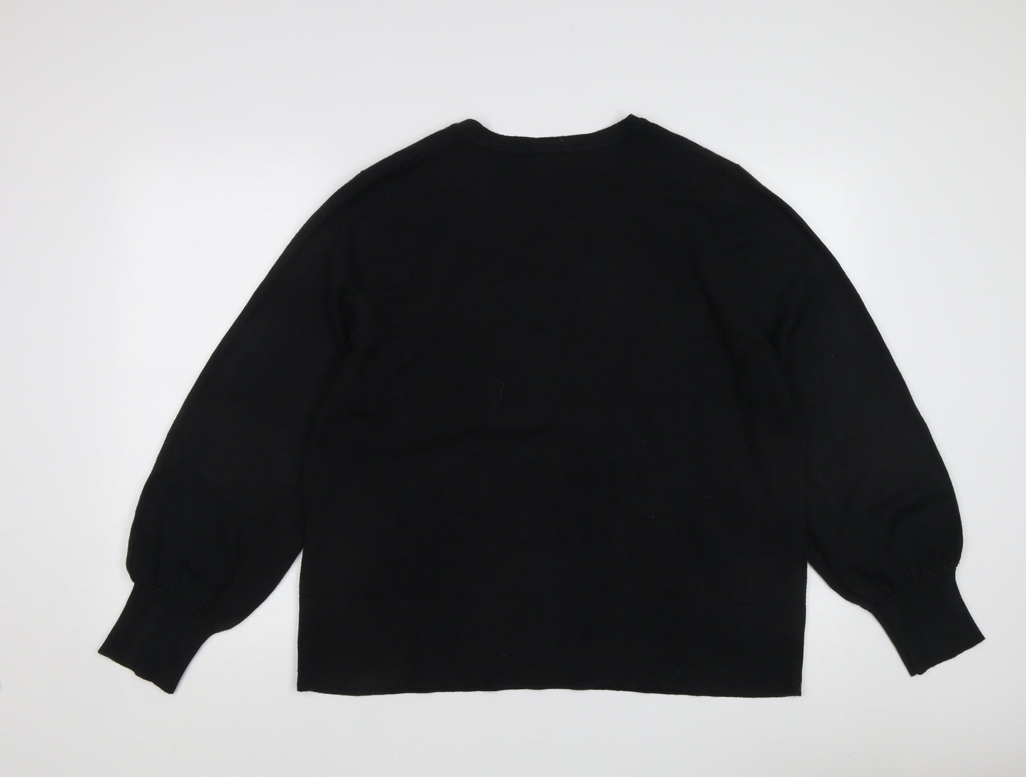 Very Women's Black V-Neck Pullover Jumper Size 20