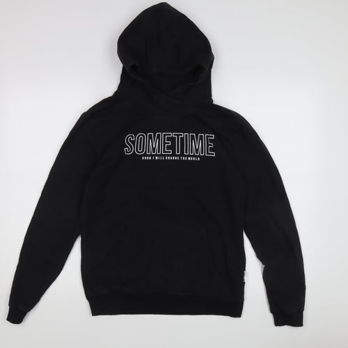 Sometime Soon Men’s Black Pullover Hoodie