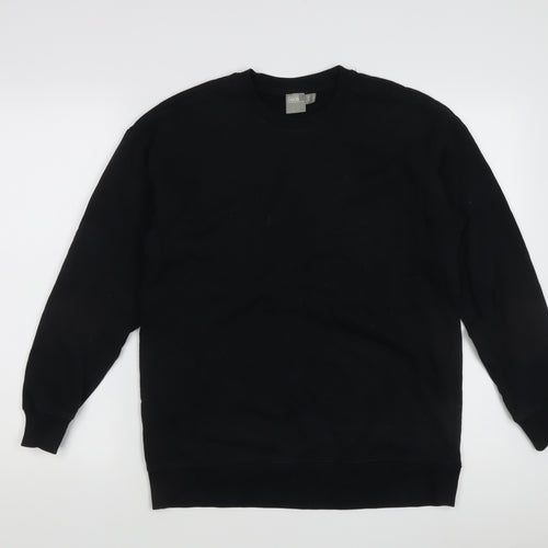 ASOS Women's Black Pullover Sweatshirt, Size 8