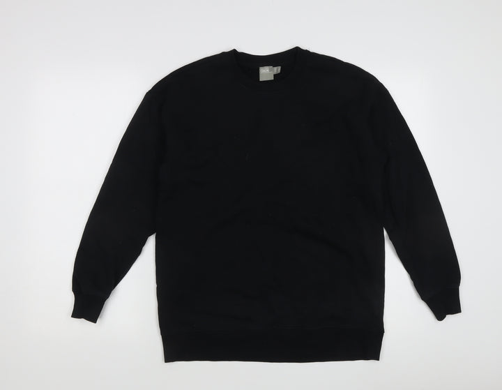 ASOS Women's Black Pullover Sweatshirt, Size 8