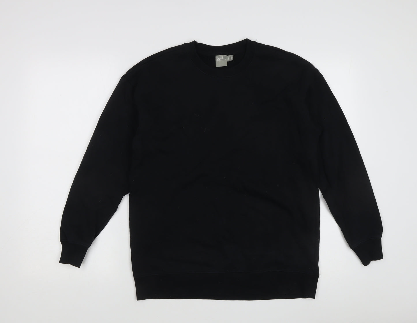 ASOS Women's Black Pullover Sweatshirt, Size 8