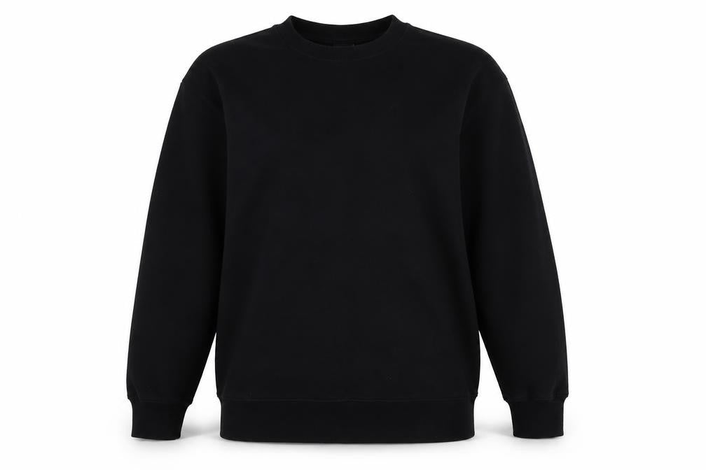 Front view of ASOS Women's Black Pullover Sweatshirt, size 8